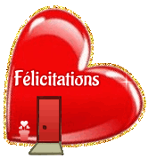 Gif animé félicitations coeur